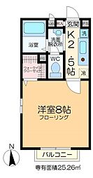 StarValley 1Kの間取図画像