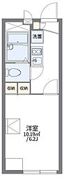 レオパレスエルハーベン 1Kの間取図画像