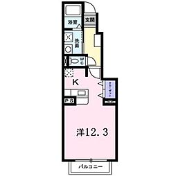 グリーンヒル2 ワンルームの間取図画像