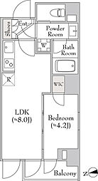 ルミーク大森 1LDKの間取図画像