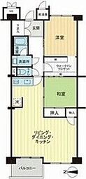 新北野第2コーポ 2LDKの間取図画像