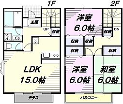ロイヤルガーデン　六番館 2階3LDKの間取り