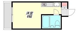 サン・クレスト峰岸ビル ワンルームの間取図画像