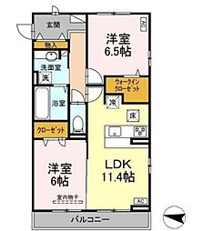 間取図画像 2LDK