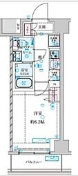 GENOVIA 南鳩ヶ谷 1Kの間取図画像