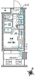 コムレジ赤羽 ワンルームの間取図画像
