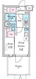 新宿区西新宿5丁目マンション 1DKの間取図画像