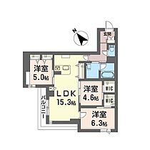 ドメイン24 00103 ｜ 千葉県流山市おおたかの森西２丁目18-9（賃貸マンション3LDK・1階・74.98㎡） その2