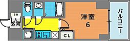 エスリードレジデンスグラン神戸三宮シティ 2階1Kの間取り