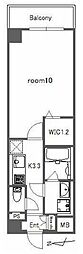 ミューズ高島平 1Kの間取図画像