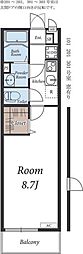 リブリ・フォーエバー 1Kの間取図画像
