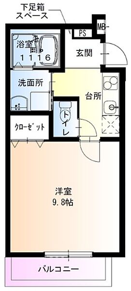 兵庫県尼崎市東大物町１丁目(賃貸アパート1K・3階・30.55㎡)の写真 その2