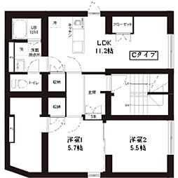 墨田区向島3丁目マンション 2LDKの間取図画像