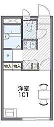 レオパレスM&S 1Kの間取図画像