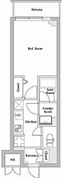Nステージ下総中山 1Kの間取図画像