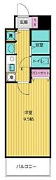 ルシェール西葛西 1Kの間取図画像