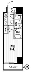 AR向島 1Kの間取図画像