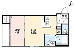 robot home 与野本町II 1LDKの間取図画像