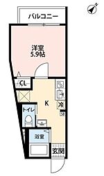 (仮称)練馬区早宮3丁目新築 1Kの間取図画像