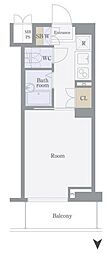 ルーブル中延壱番館 1Kの間取図画像