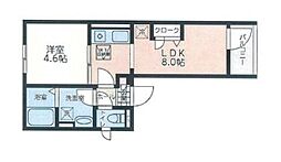 フェリス千石 3階1LDKの間取り