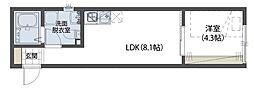 シエスタデュオ西武柳沢エルプエブロ 1階1LDKの間取り