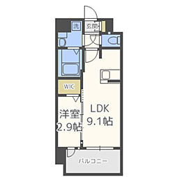 グランフォーレ大橋プレミア 1LDKの間取図画像