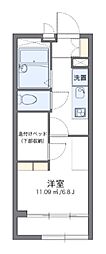 レオパレスコンフォート 1Kの間取図画像