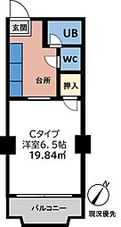 ヴァルゴ相模が丘 1Kの間取図画像