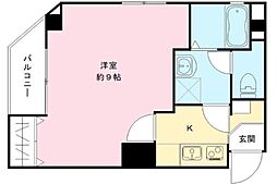 レピュア西葛西レジデンス 1階1Kの間取り