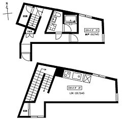 グランドソレイユVII 1階1LDKの間取り