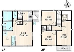 舎人戸建 1階3LDKの間取り