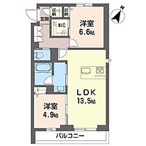 シャロンII 00205 ｜ 埼玉県さいたま市西区大字指扇501（賃貸マンション2LDK・2階・60.32㎡） その2