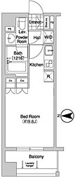 COMFORIA大山 ワンルームの間取図画像