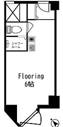五反田サンハイツ ワンルームの間取図画像