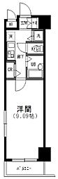 ラフィネジュ赤羽 1Kの間取図画像