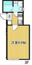 GRANT北日暮里 3階1Kの間取り