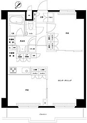ルーブル王子本町 2LDKの間取図画像