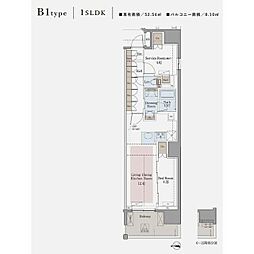 ラグゼナ八王子寺町 1SLDKの間取図画像