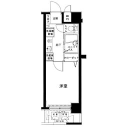 メインステージ巣鴨 1Kの間取図画像