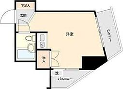 アルテハイム小岩 ワンルームの間取図画像