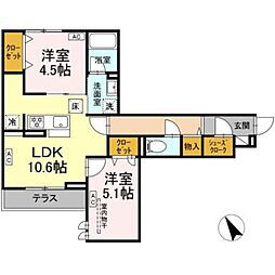 ドムスクレスト共和 1階/102