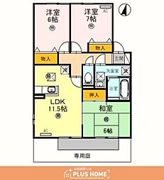 シンフォニーA 3LDKの間取図画像