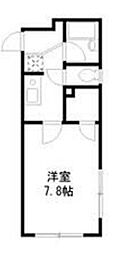 ラテル太田 1Kの間取図画像