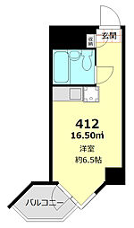 東京ベイビュウ ワンルームの間取図画像
