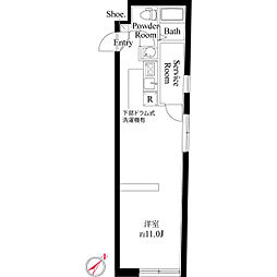 サンブライト千川 ワンルームの間取図画像