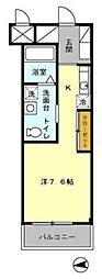 アークKA館 ワンルームの間取図画像