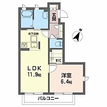 ラ・エスペランザ　Ａ A103 ｜ 福島県郡山市八山田西４丁目52（賃貸アパート1LDK・1階・44.49㎡） その2