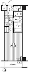 グランハイツ東新宿 1Kの間取図画像