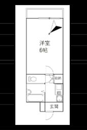 フローレンスビレッジ3 1Kの間取図画像